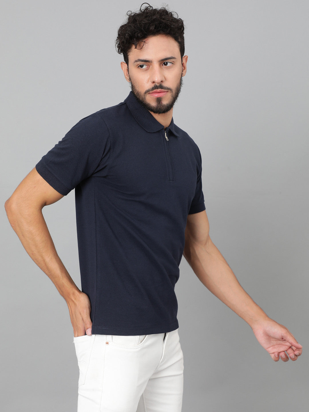 KOTTY Colorblock Men Polo Neck Multicolor T-Shirt