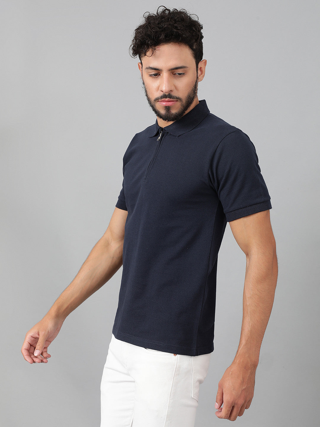 KOTTY Colorblock Men Polo Neck Multicolor T-Shirt