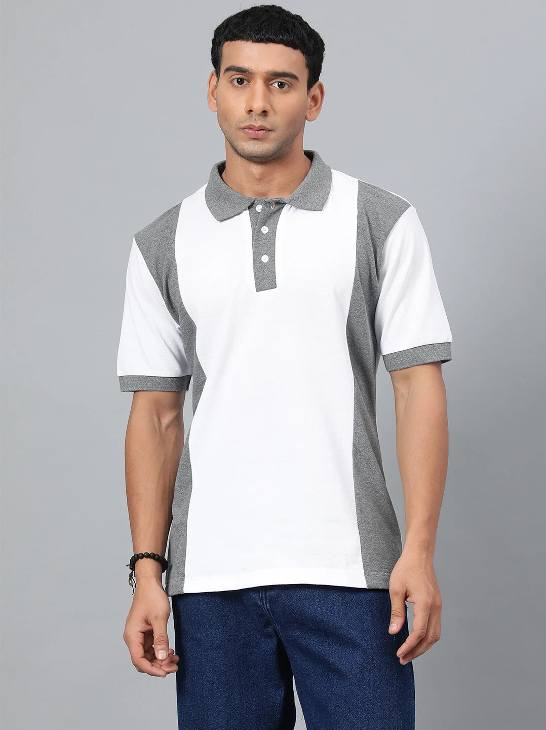 KOTTY Colorblock Men Polo Neck Multicolor T-Shirt