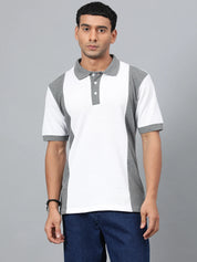 KOTTY Colorblock Men Polo Neck Multicolor T-Shirt
