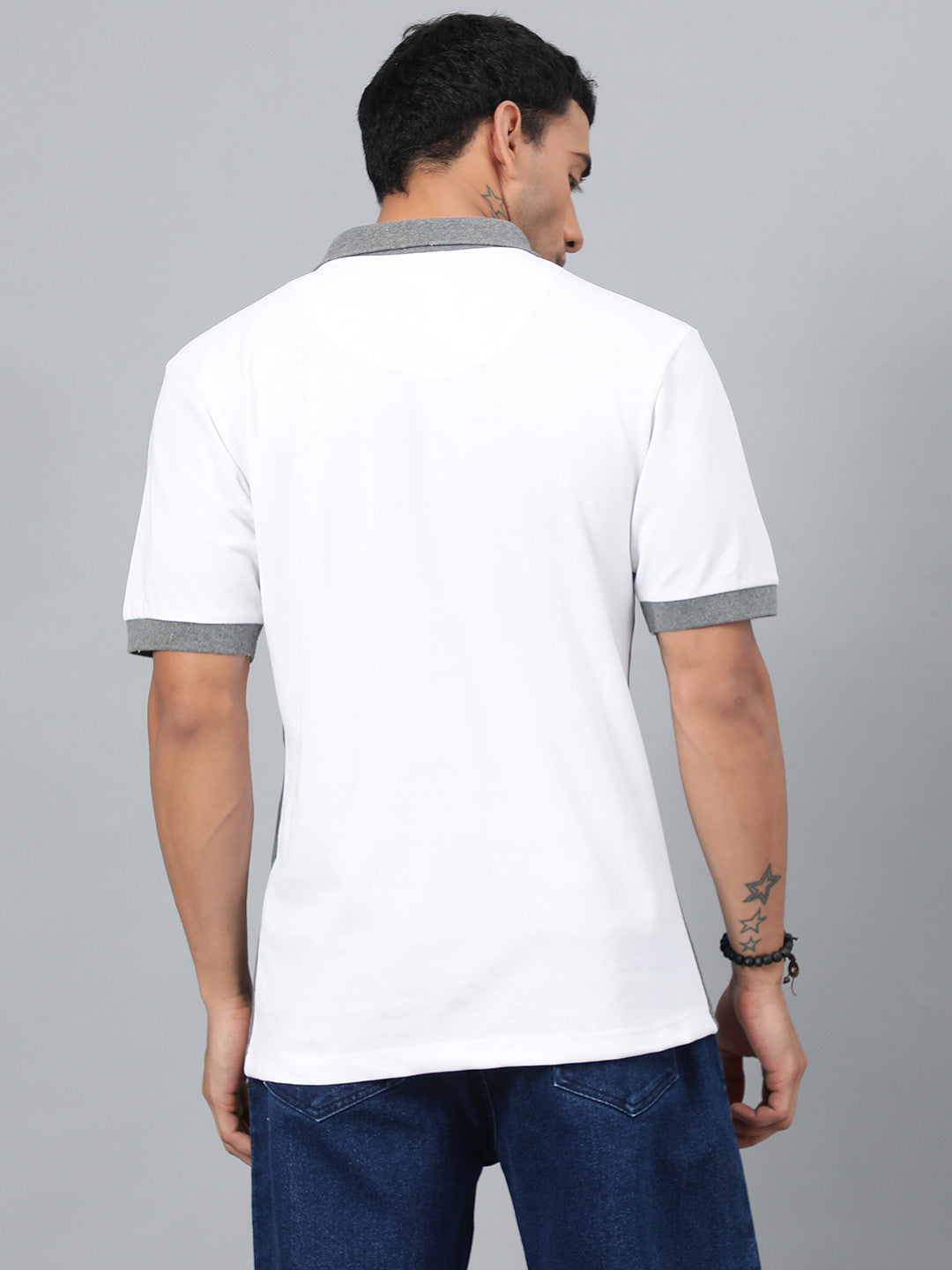 KOTTY Colorblock Men Polo Neck Multicolor T-Shirt