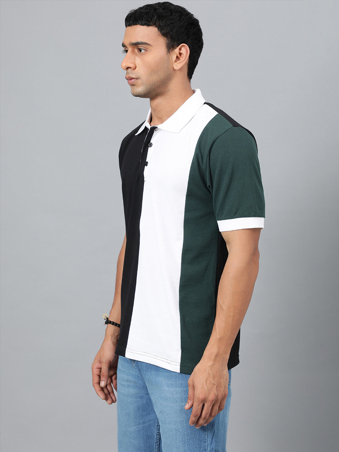 KOTTY Colorblock Men Polo Neck Multicolor T-Shirt