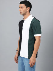 KOTTY Colorblock Men Polo Neck Multicolor T-Shirt