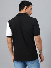 KOTTY Colorblock Men Polo Neck Multicolor T-Shirt