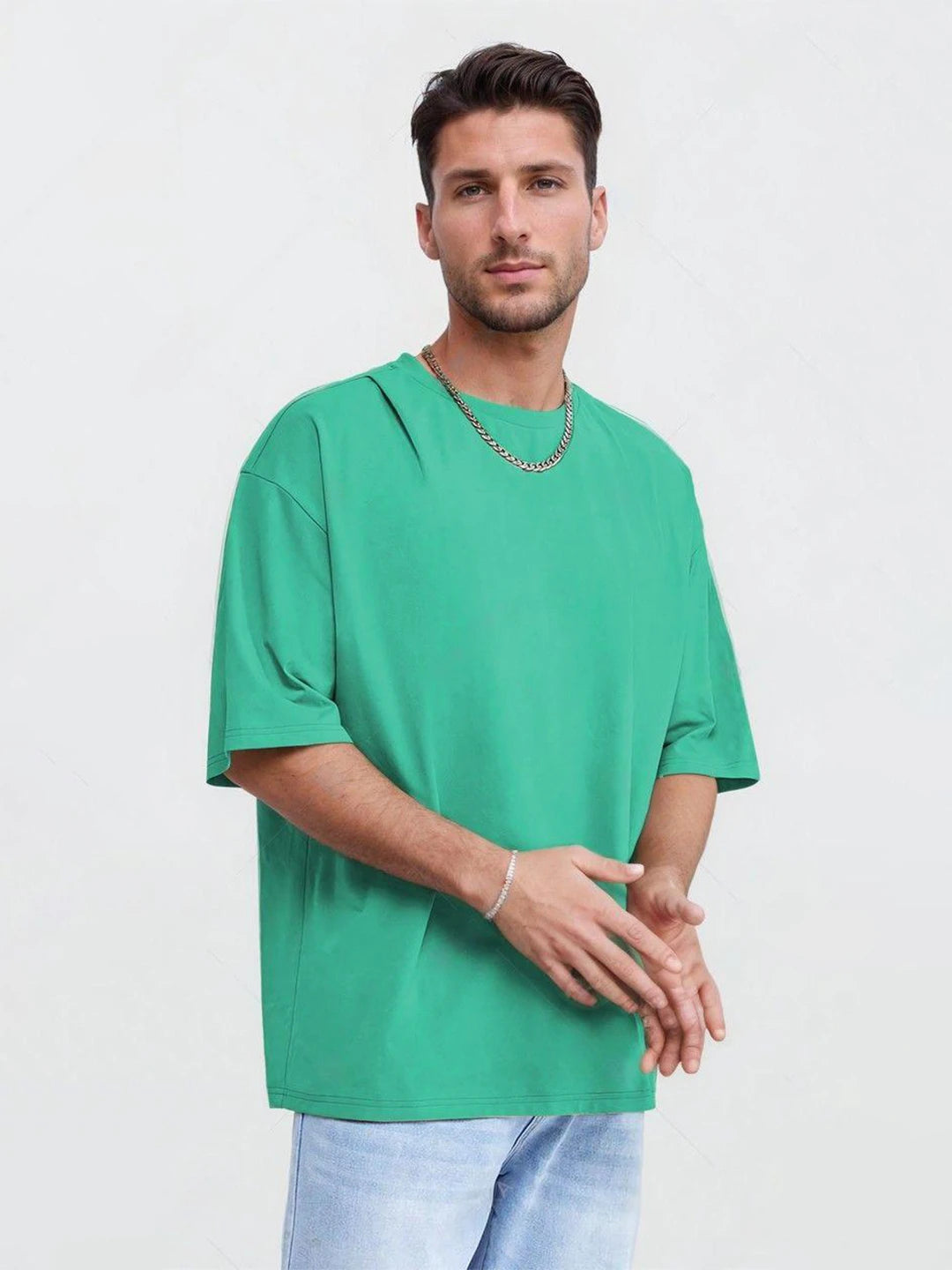 KOTTY Printed Men Round Neck Green T-Shirt