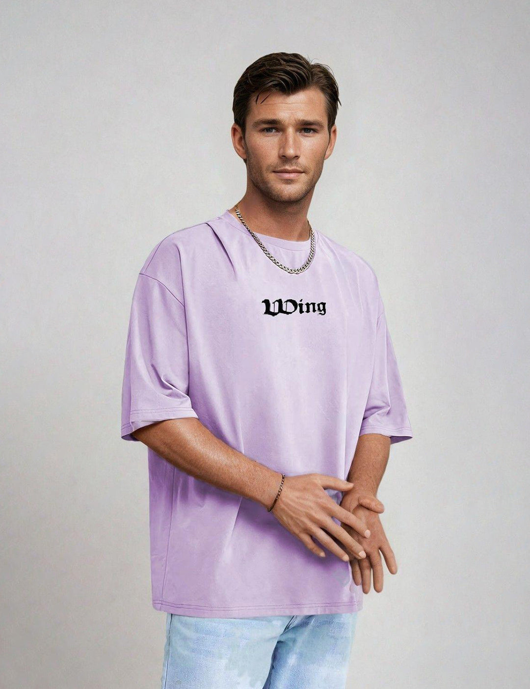 KOTTY Printed Men Round Neck Purple T-Shirt