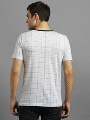KOTTY Printed Men Round Neck White T-Shirt