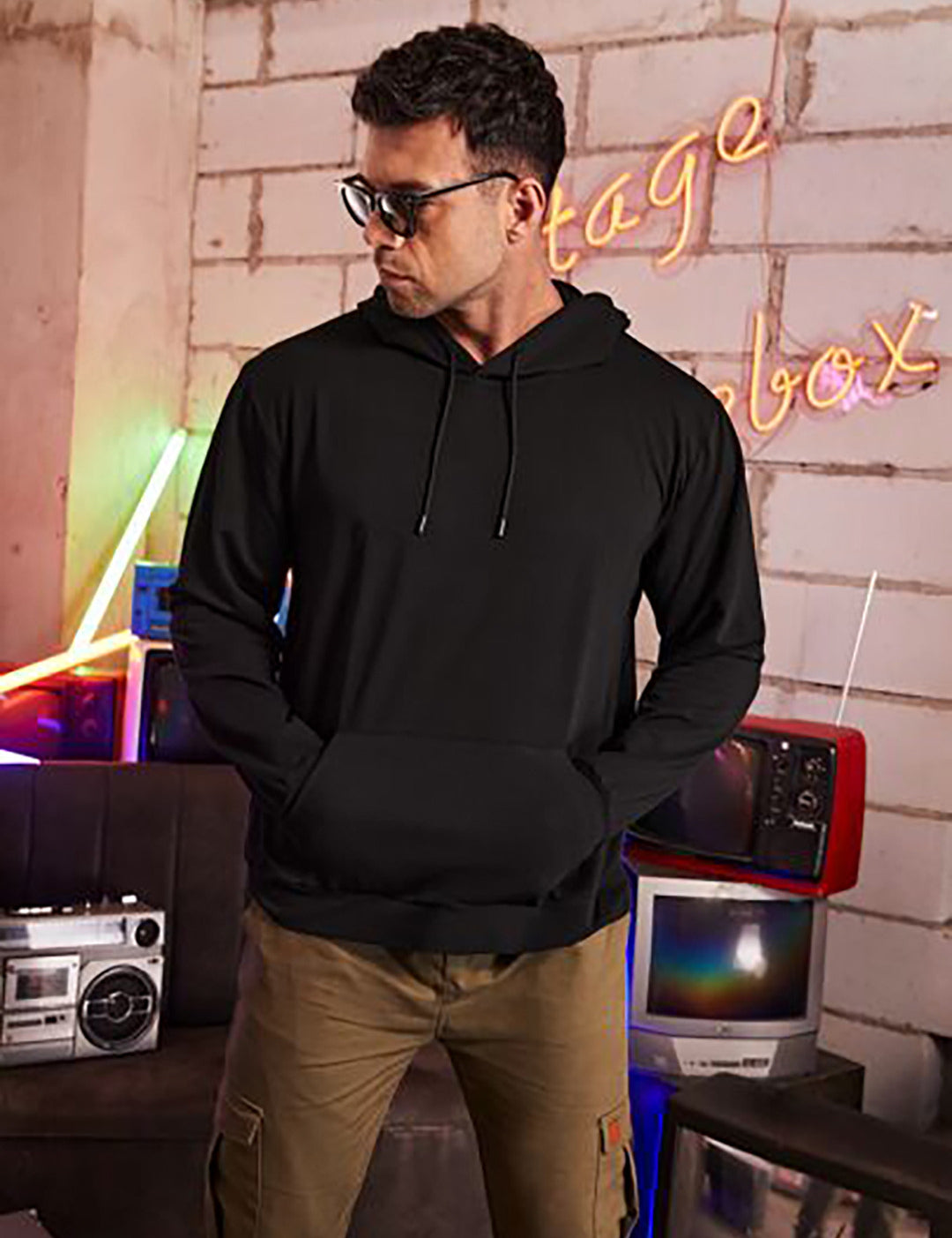KOTTY Full Sleeve Solid Men Sweatshirt 