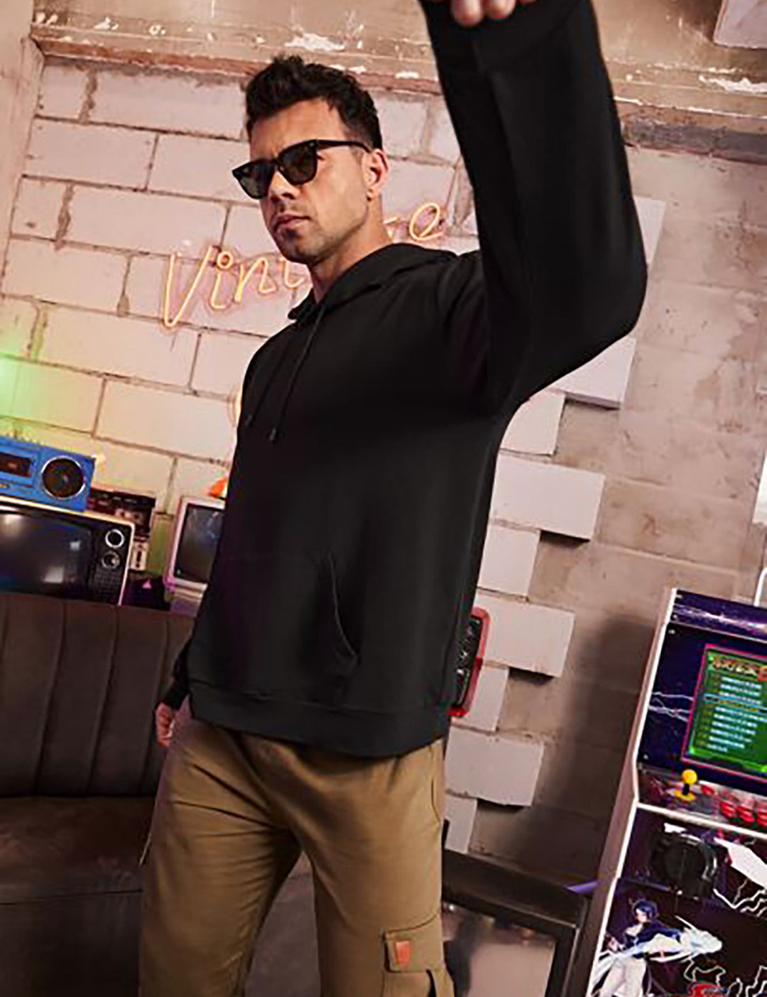 KOTTY Full Sleeve Solid Men Sweatshirt 