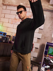 KOTTY Full Sleeve Solid Men Sweatshirt 
