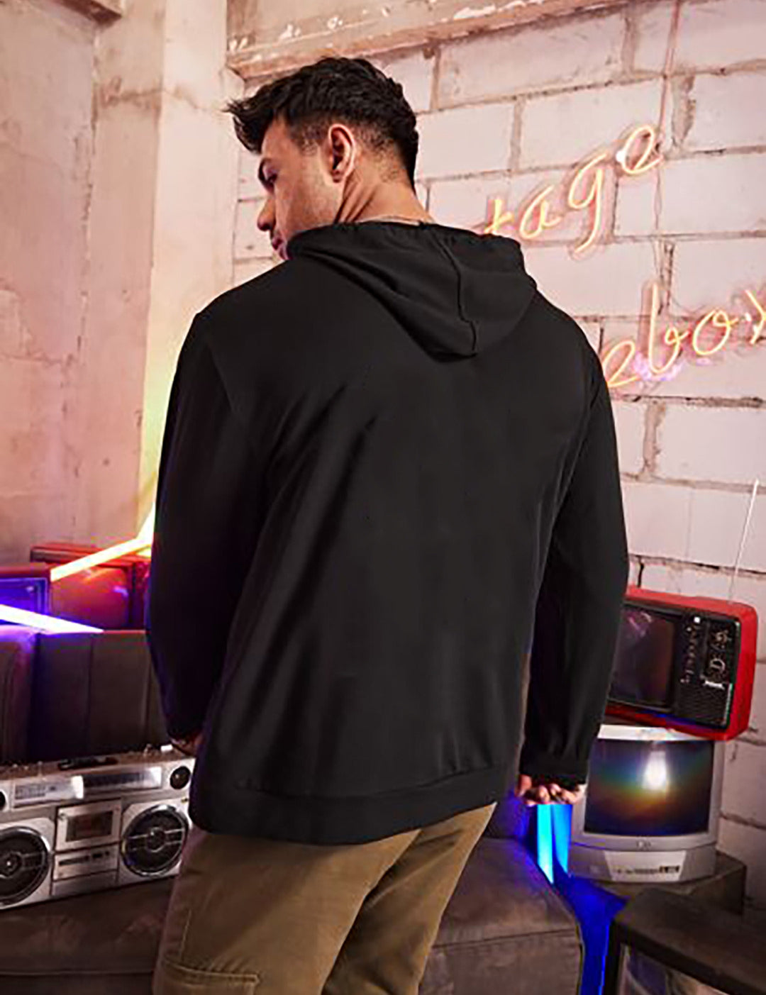 KOTTY Full Sleeve Solid Men Sweatshirt 