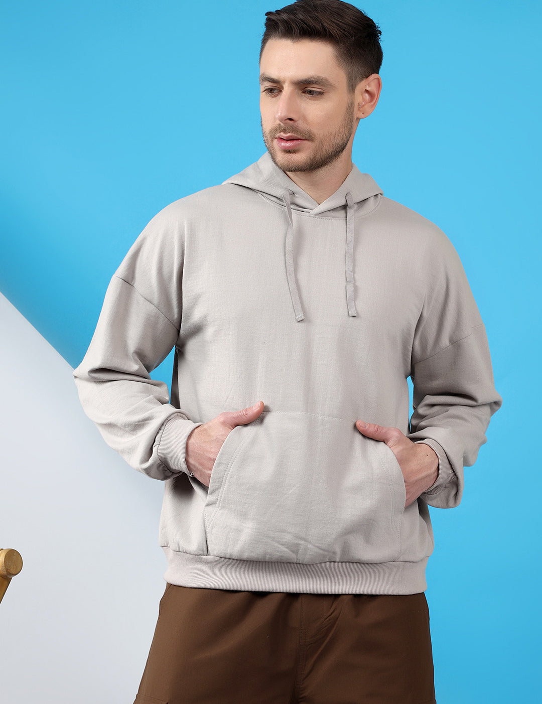 KOTTY Full Sleeve Solid Men Sweatshirt 