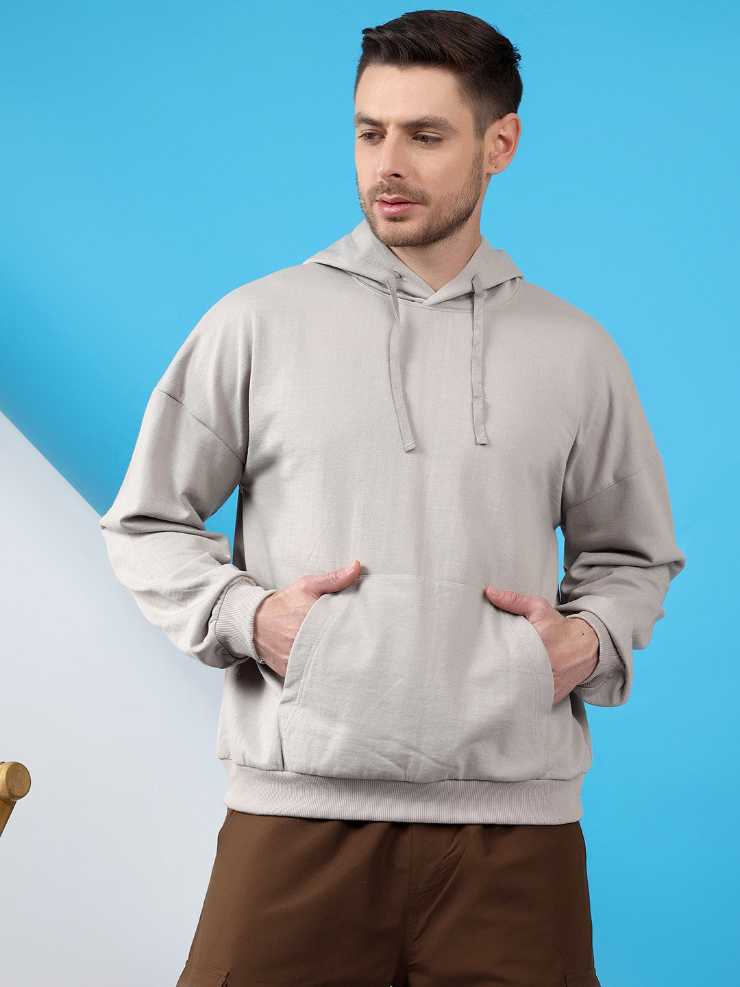 KOTTY Full Sleeve Solid Men Sweatshirt 