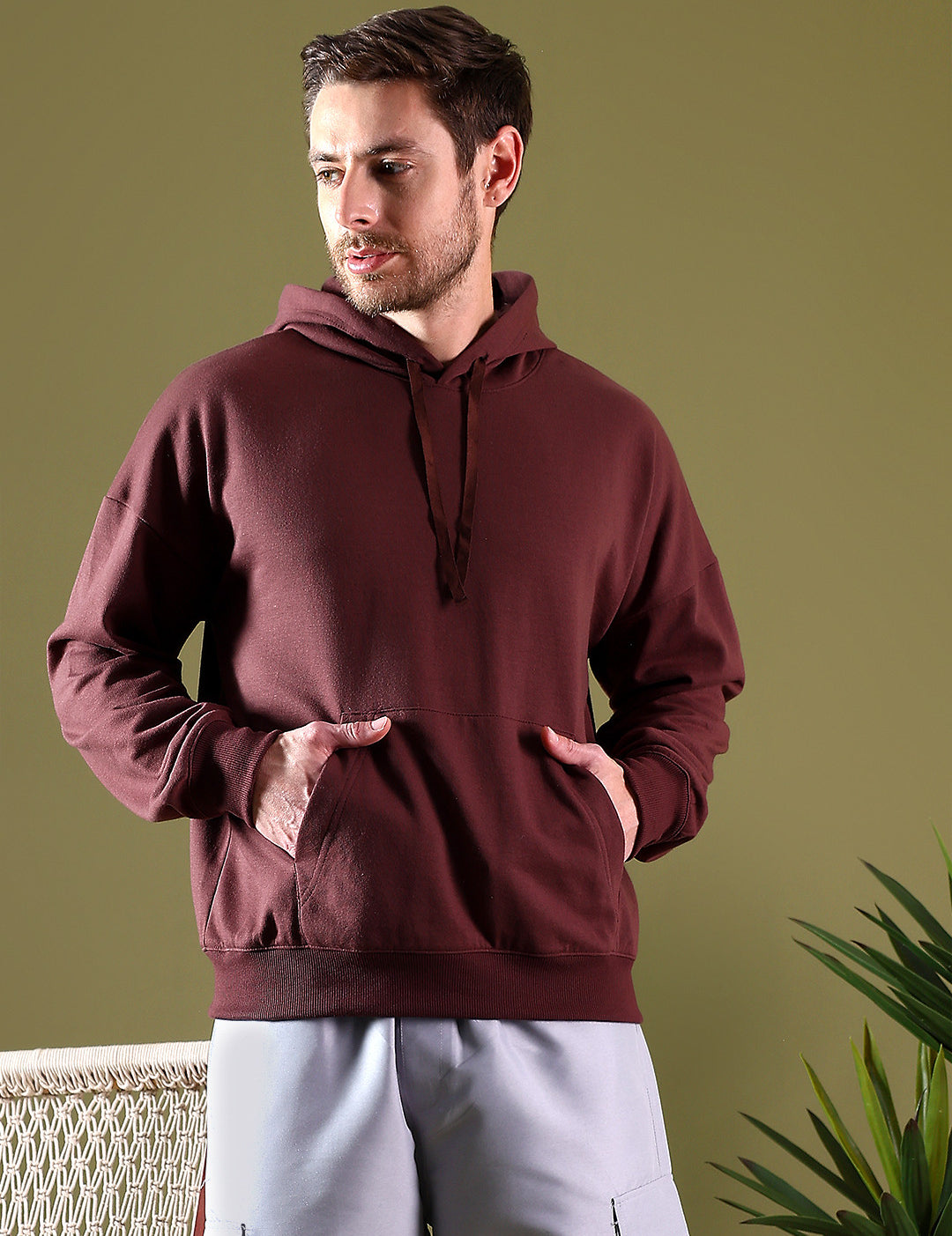 KOTTY Full Sleeve Solid Men Sweatshirt 