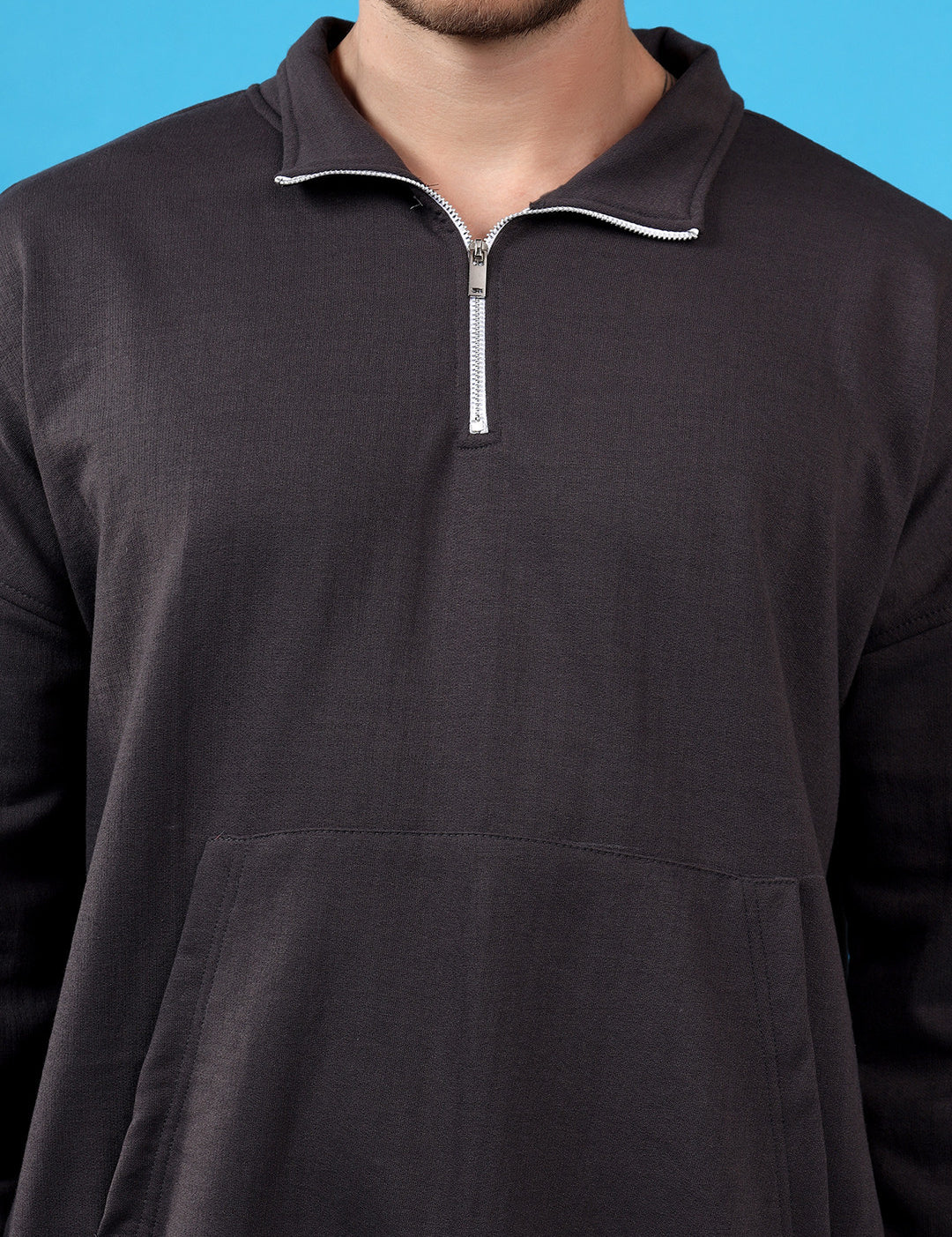 KOTTY Full Sleeve Solid Men Sweatshirt 