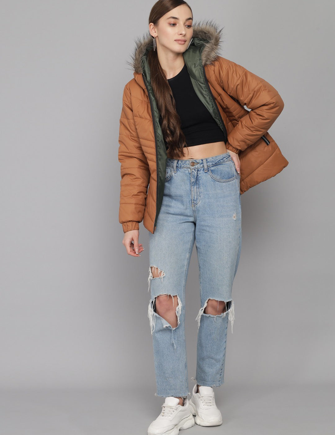 KOTTY Full Sleeve Solid Women Jacket 