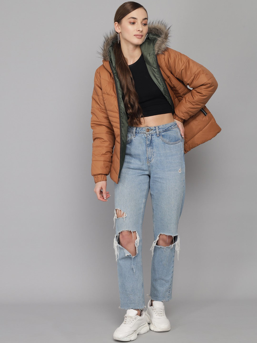 KOTTY Full Sleeve Solid Women Jacket 