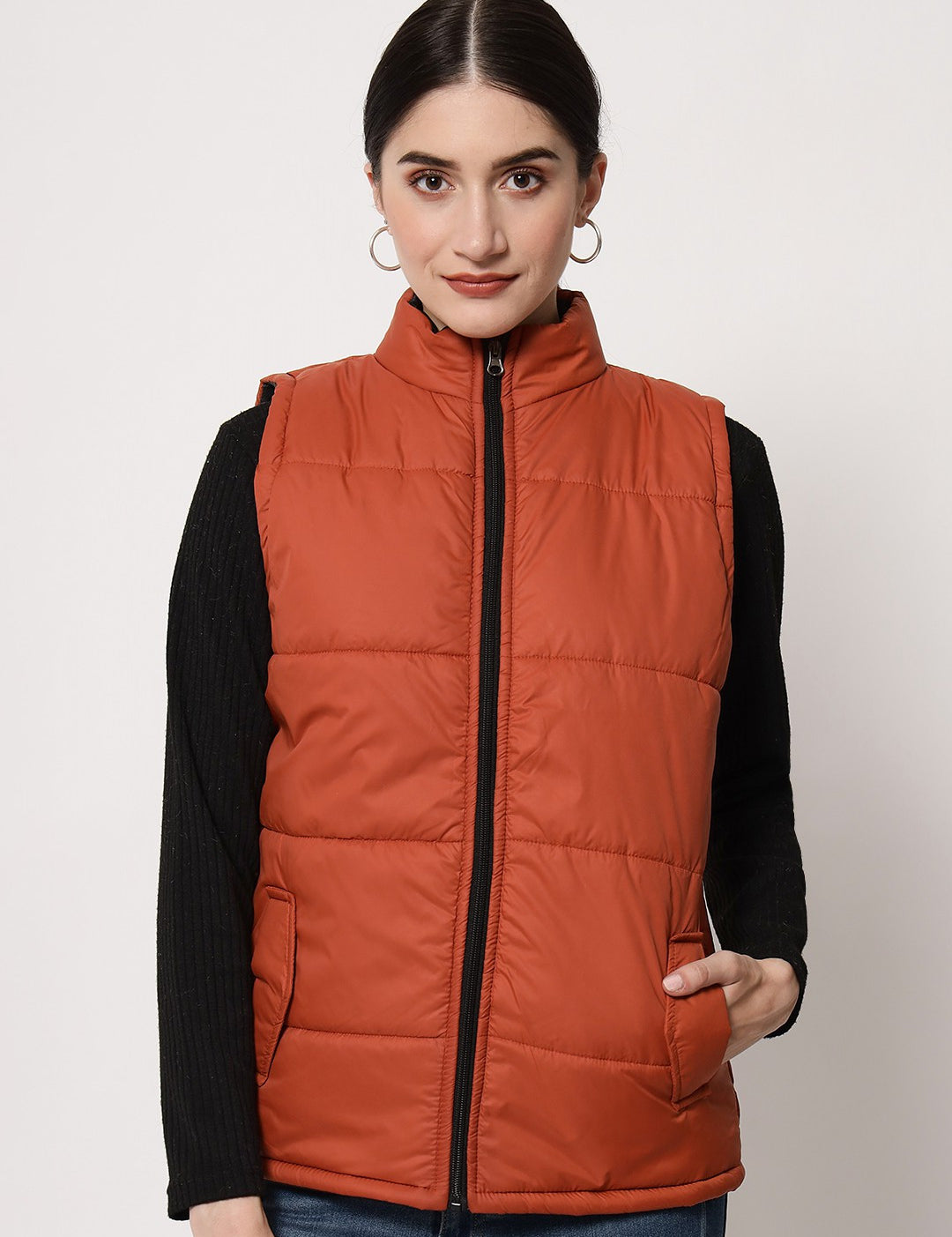 KOTTY Sleeveless Solid Women Jacket 