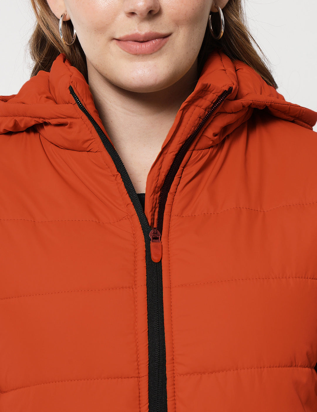 KOTTY Women Nylon Full Sleeve Solid Puffer Jacket