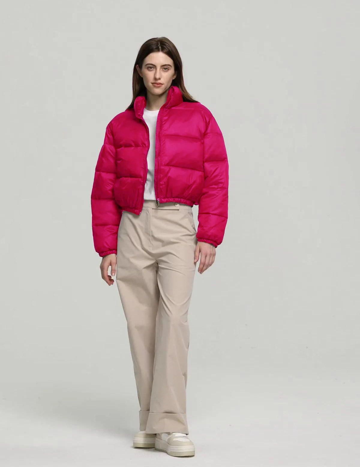 KOTTY Women Full Sleeve Solid Puffer Jacket