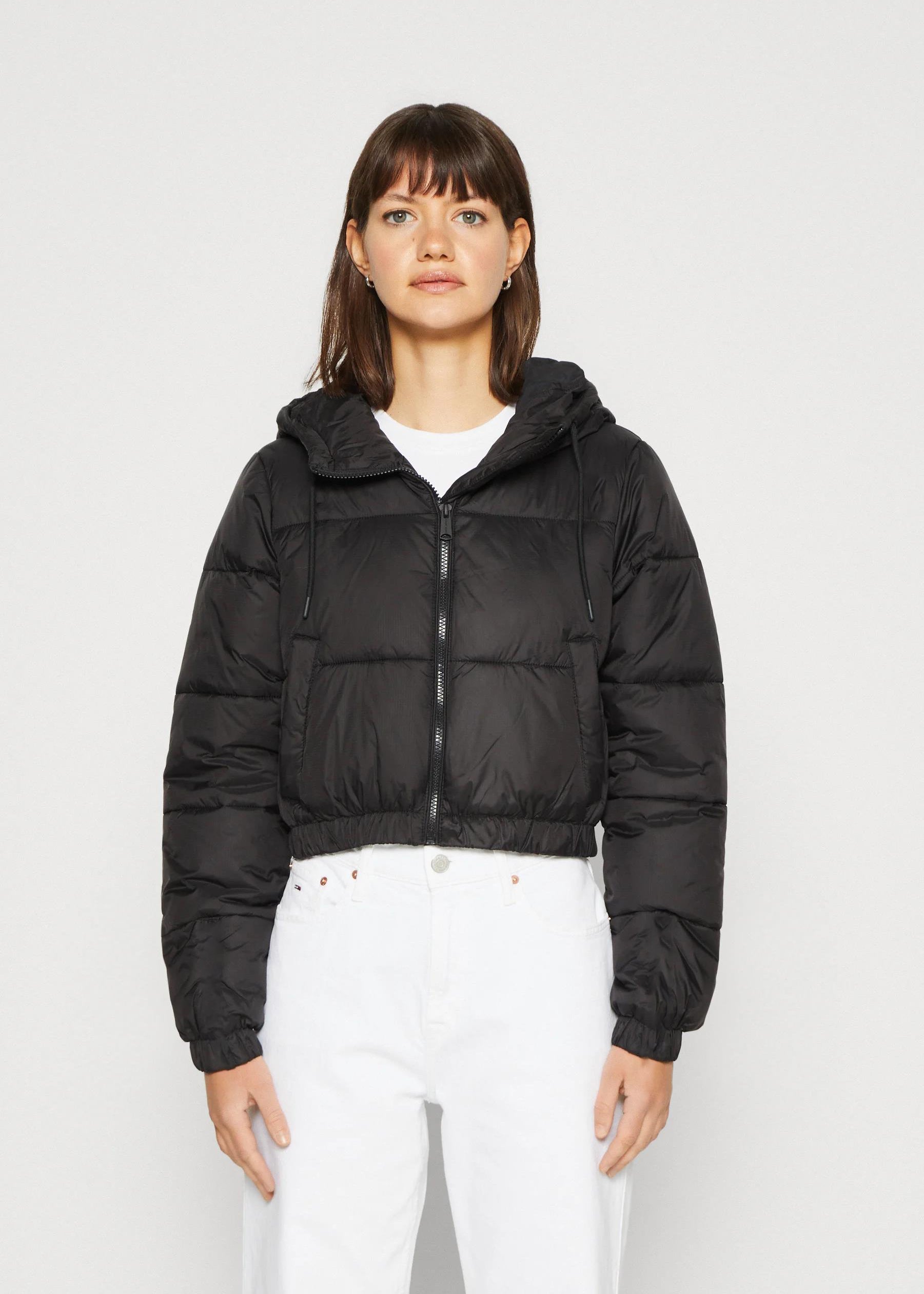 KOTTY Women Full Sleeve Solid Hooded Puffer Jacket