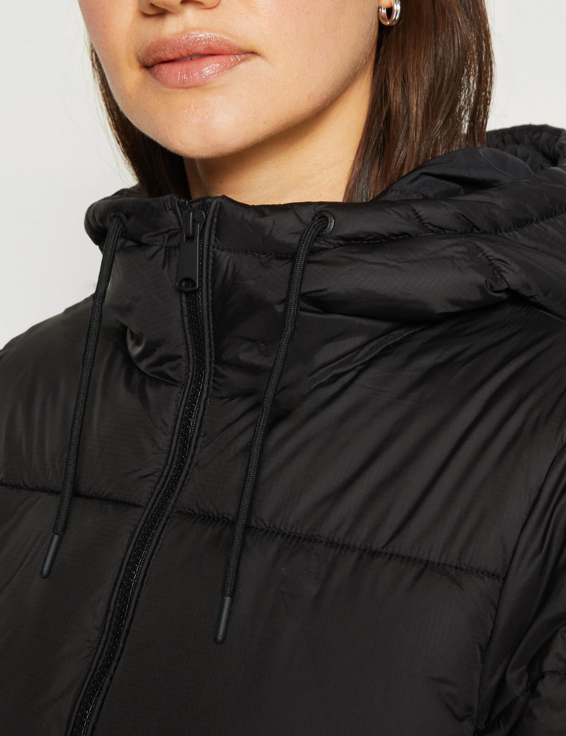 KOTTY Women Full Sleeve Solid Hooded Puffer Jacket