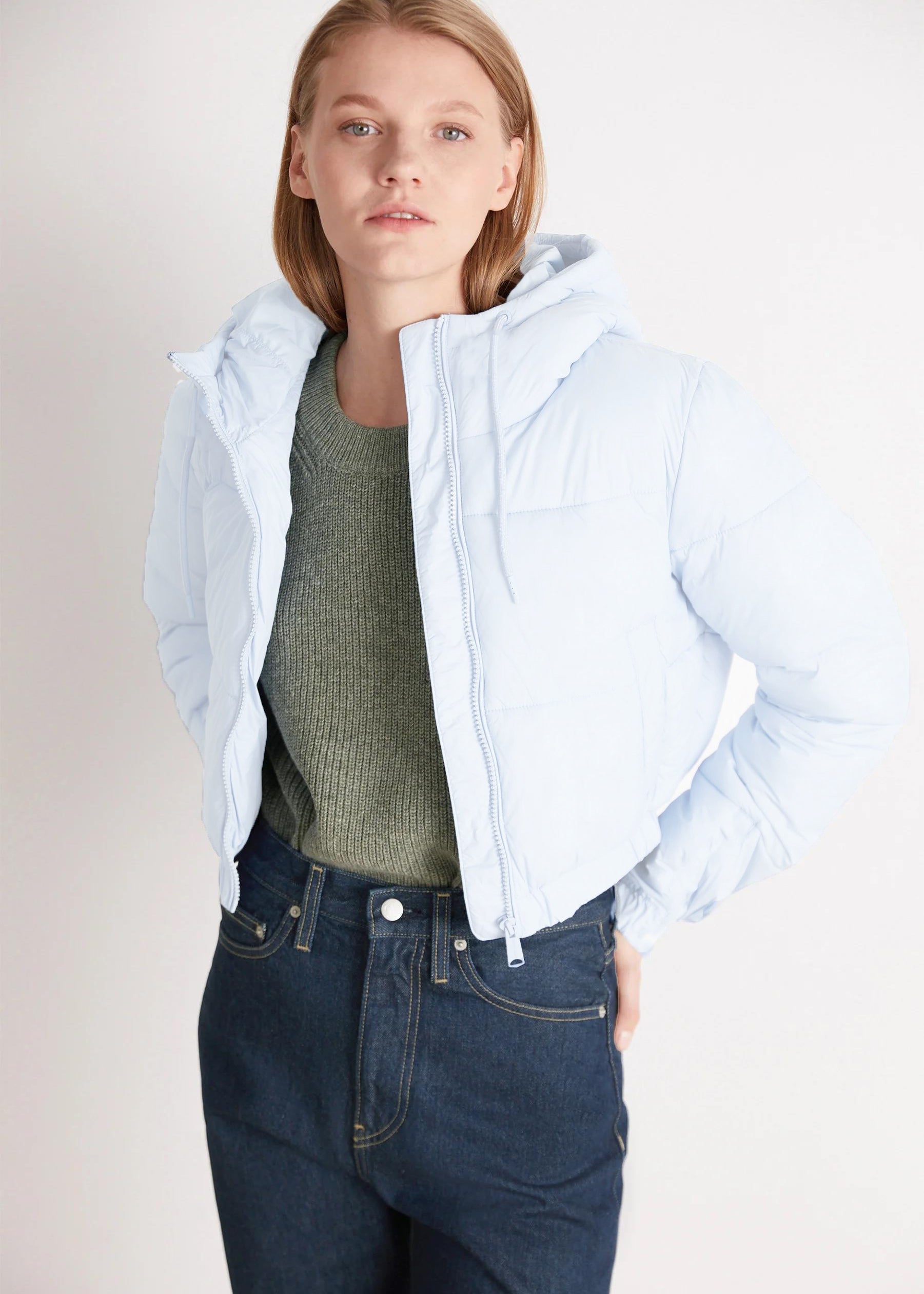 KOTTY Women Full Sleeve Solid Hooded Puffer Jacket