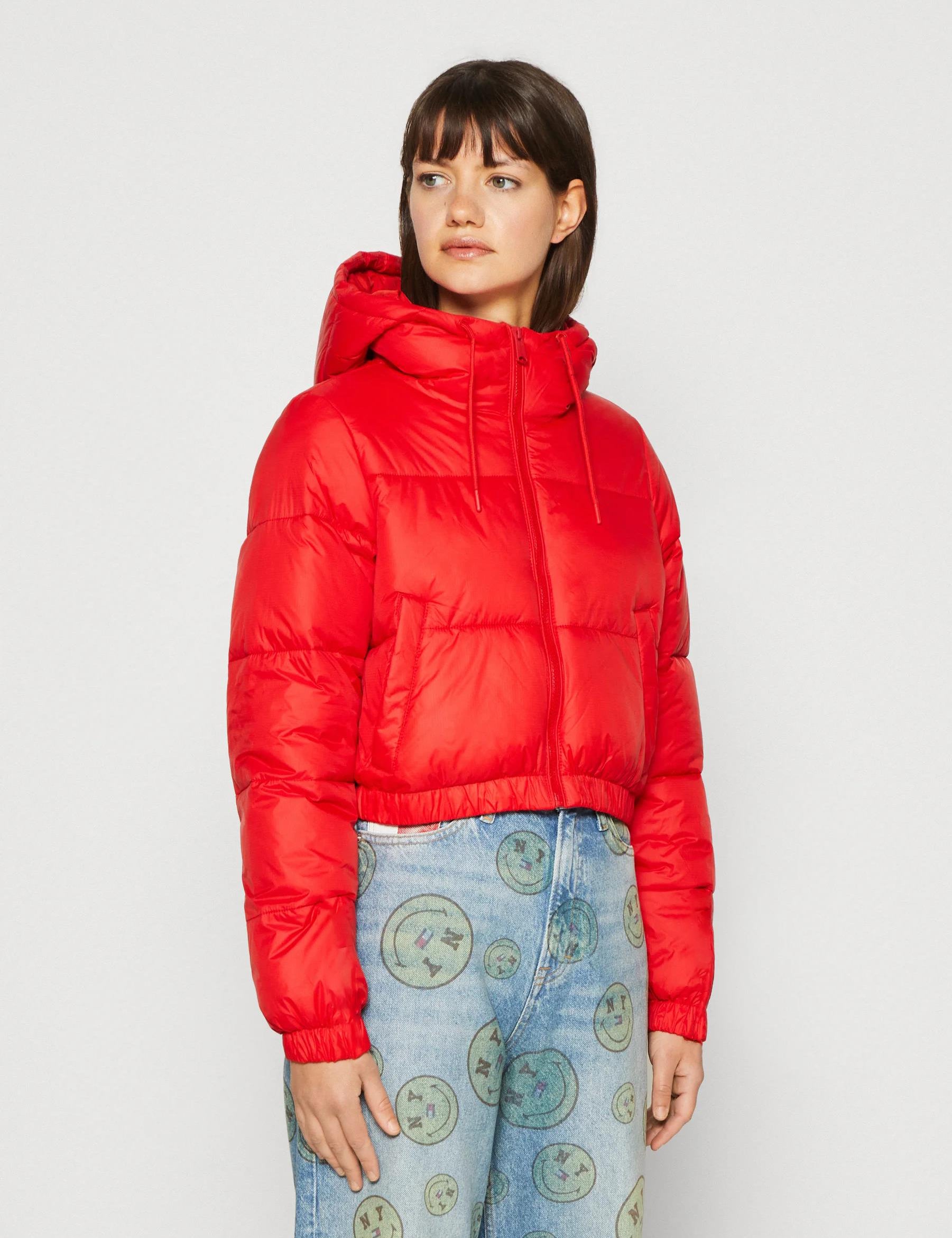 KOTTY Women Full Sleeve Solid Hooded Puffer Jacket