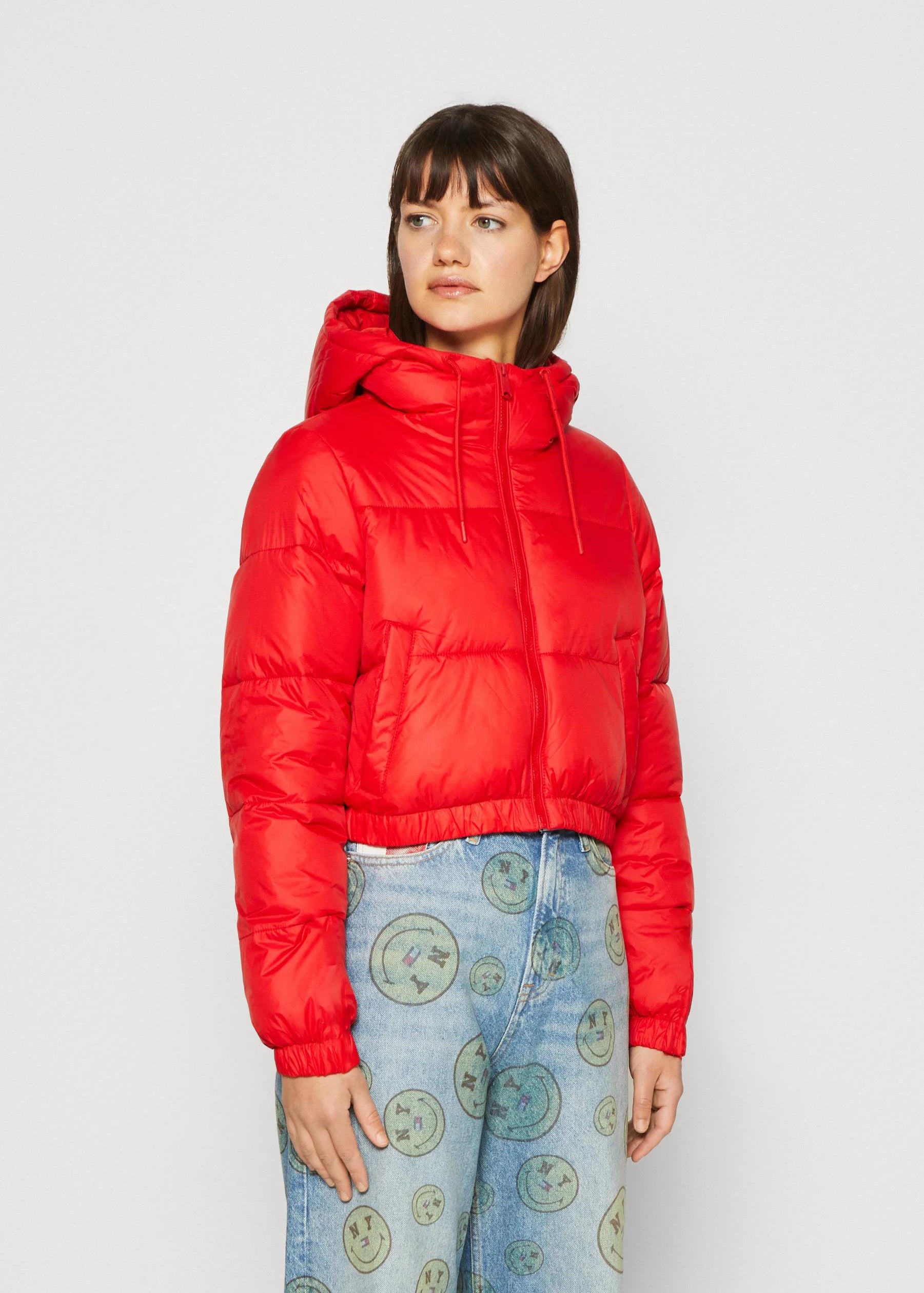 KOTTY Women Full Sleeve Solid Hooded Puffer Jacket