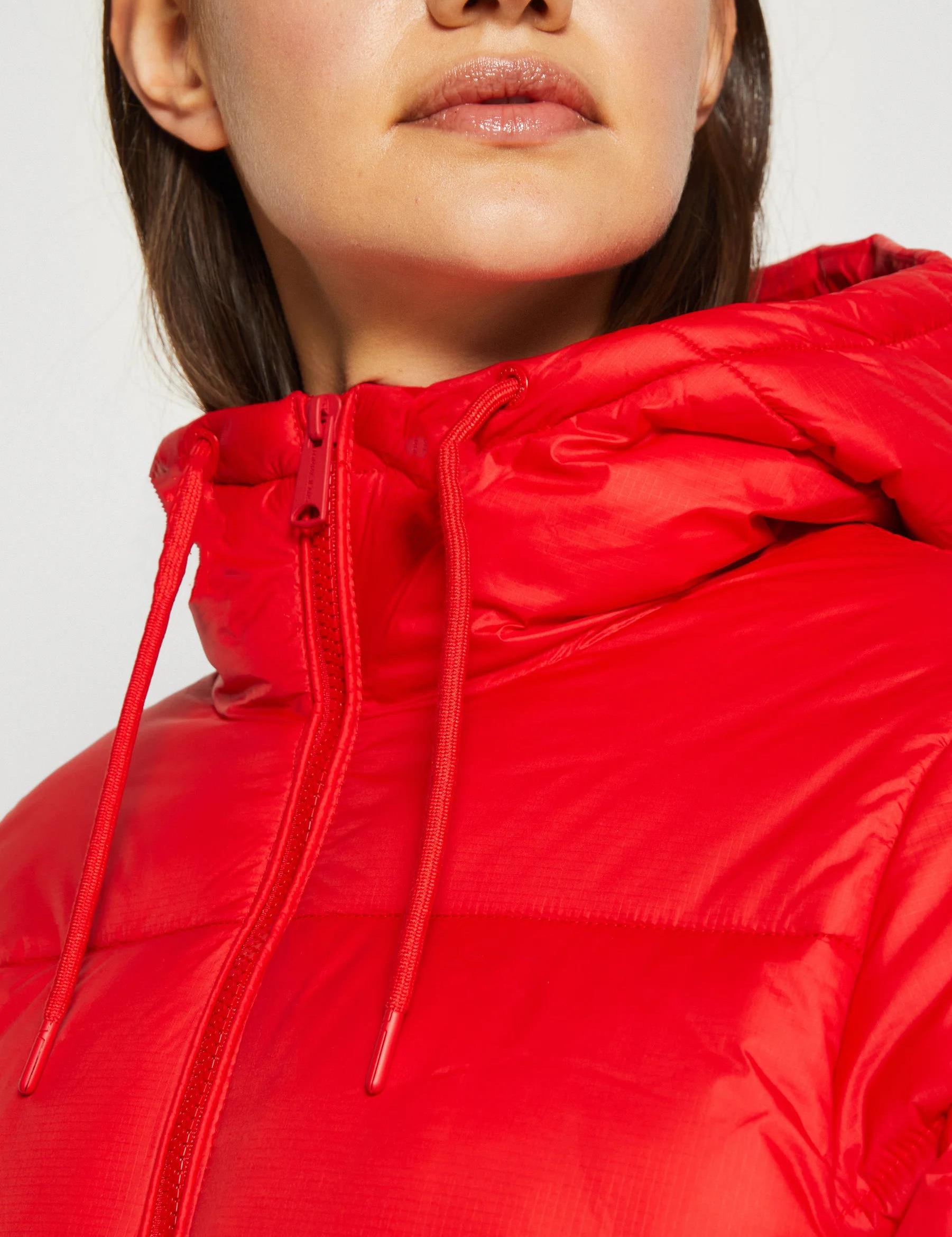 KOTTY Women Full Sleeve Solid Hooded Puffer Jacket