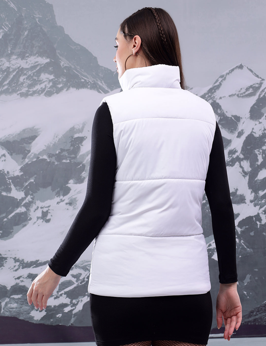 KOTTY Women's Solid Warm Water Resistant and Ultra Comfortable Winter Puffer Jacket