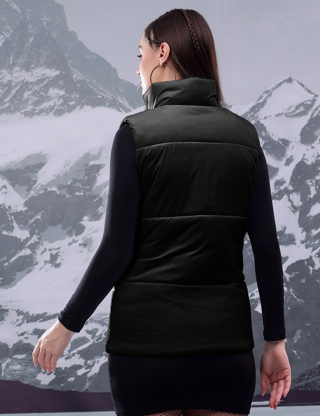 KOTTY Women's Solid Warm Water Resistant and Ultra Comfortable Winter Puffer Jacket