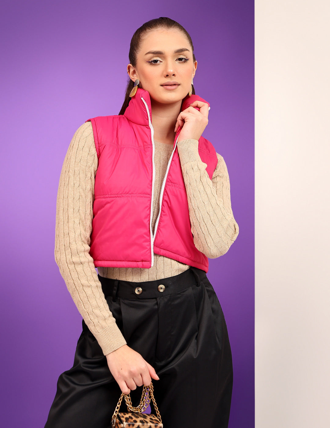 KOTTY Sleeveless Solid Women Jacket 
