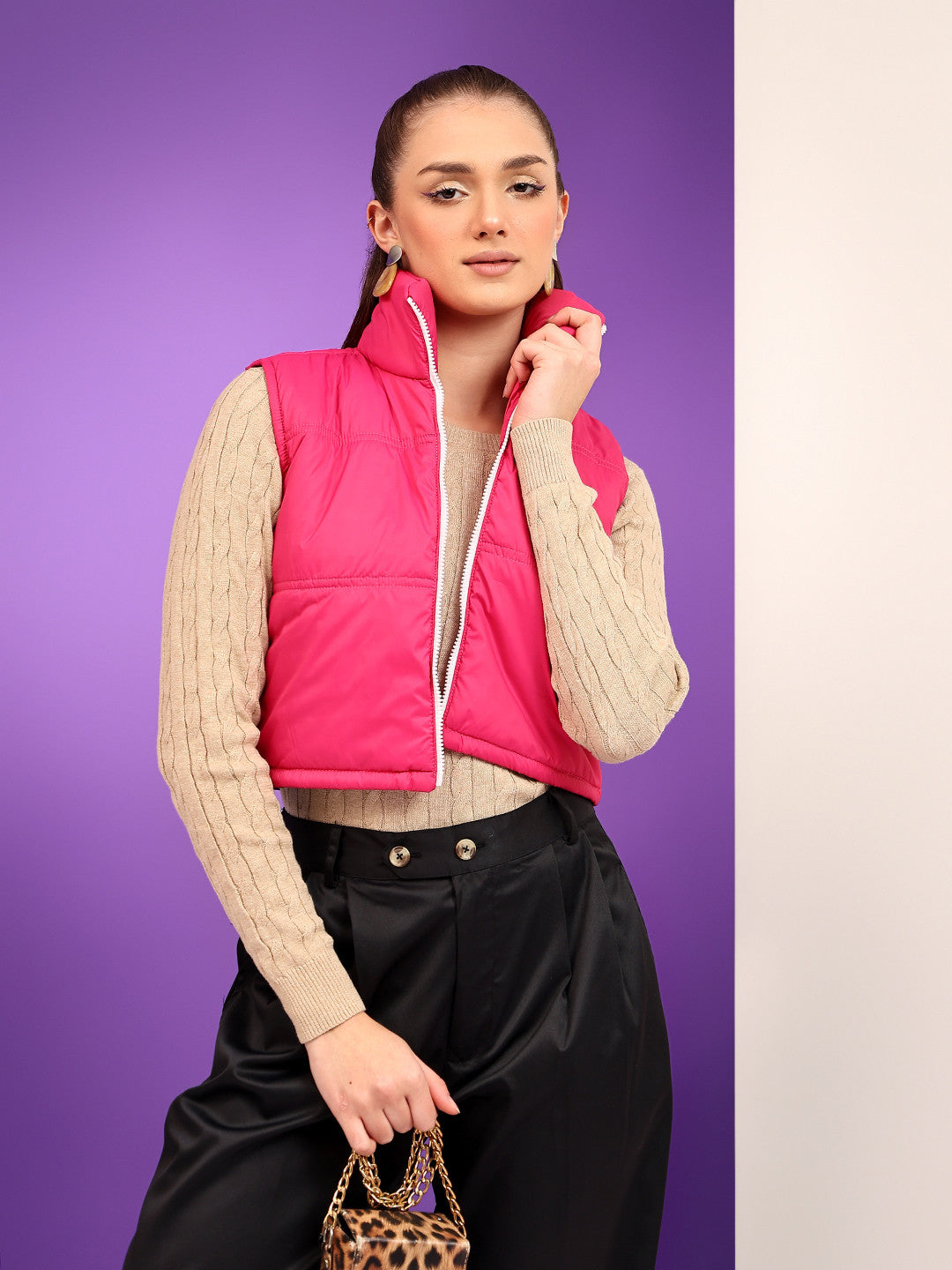 KOTTY Sleeveless Solid Women Jacket 