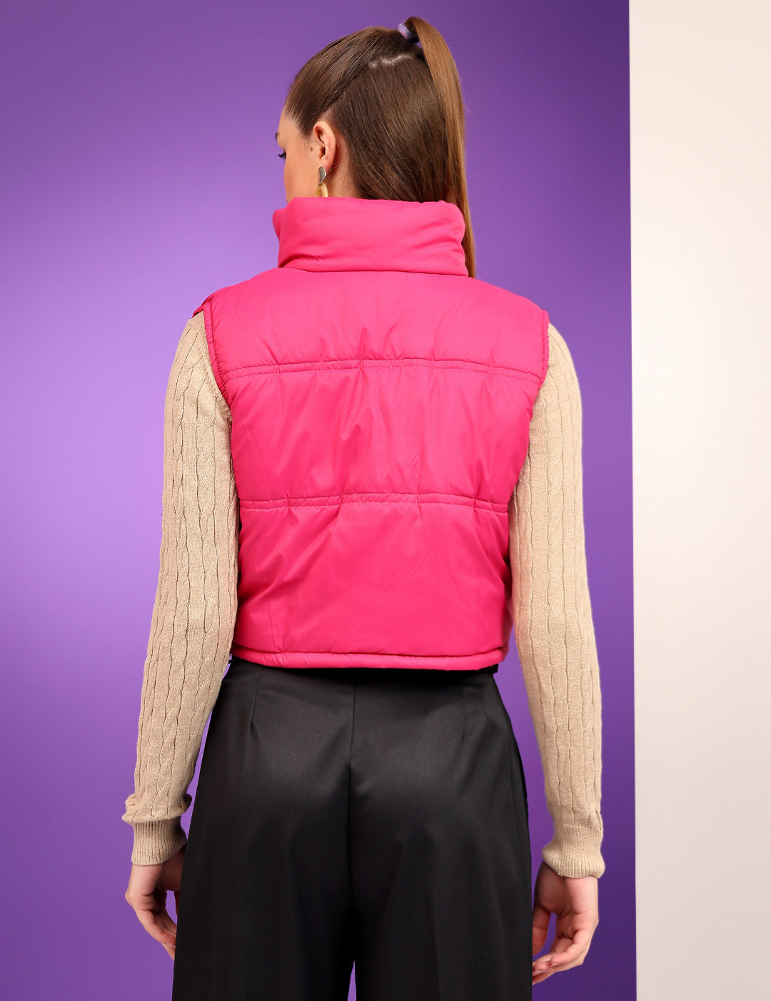 KOTTY Sleeveless Solid Women Jacket 