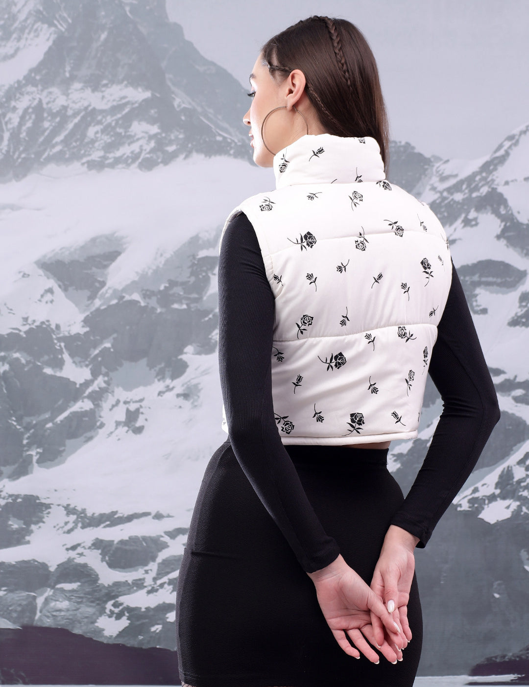 KOTTY Sleeveless Printed Women Jacket 
