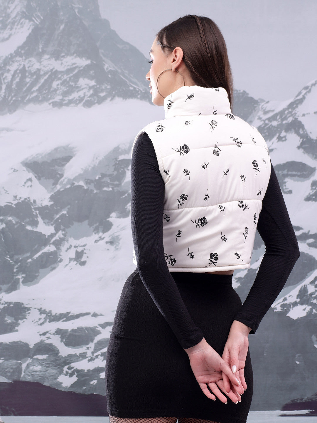 KOTTY Sleeveless Printed Women Jacket 