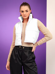 KOTTY Sleeveless Solid Women Jacket 