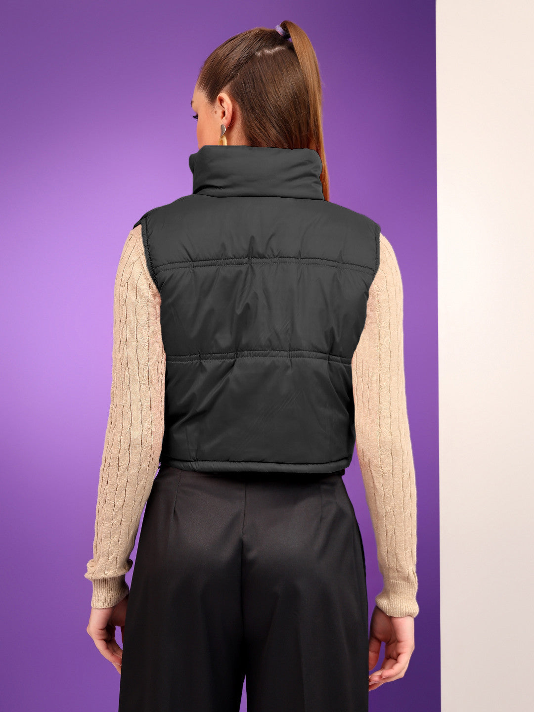 KOTTY Sleeveless Solid Women Jacket 