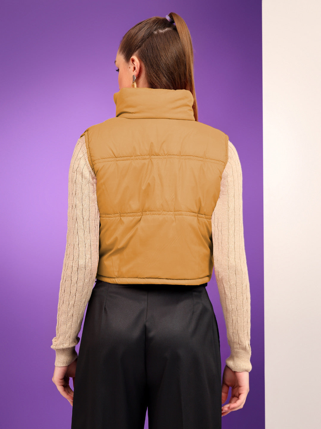 KOTTY Sleeveless Solid Women Jacket 