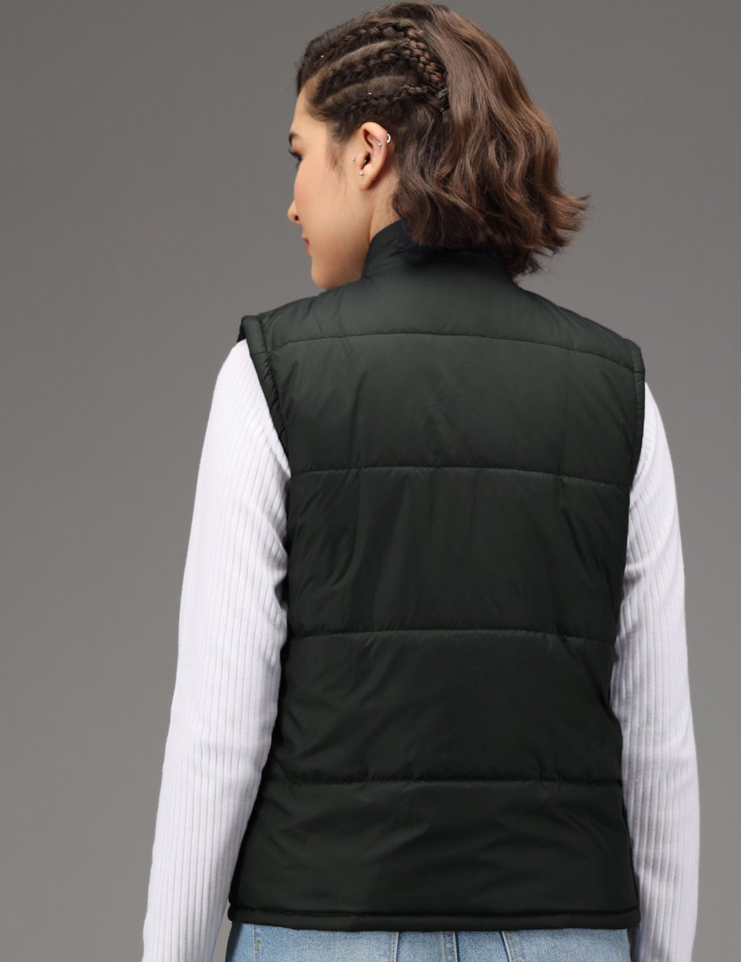 KOTTY Women's Nylon Regular Standard Length Jacket