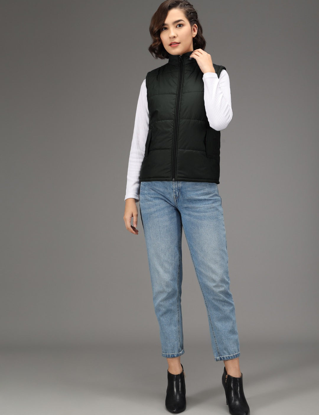 KOTTY Women's Nylon Regular Standard Length Jacket