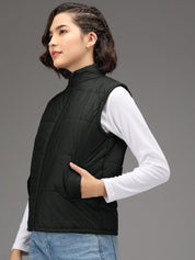 KOTTY Women's Nylon Regular Standard Length Jacket