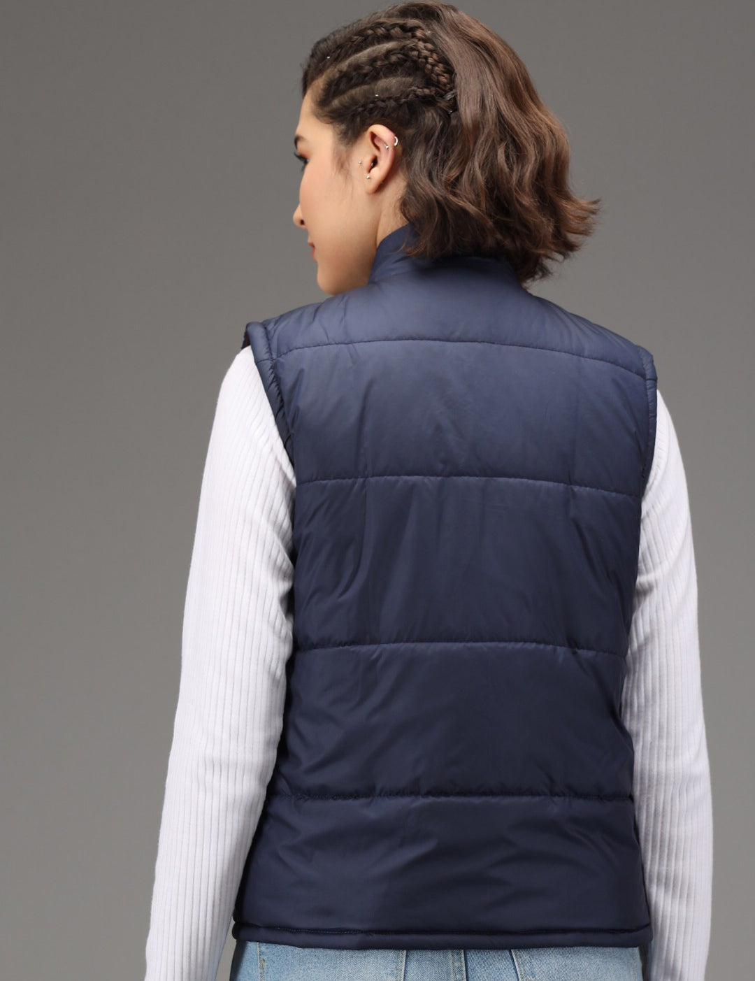 KOTTY Sleeveless Solid Women Jacket 
