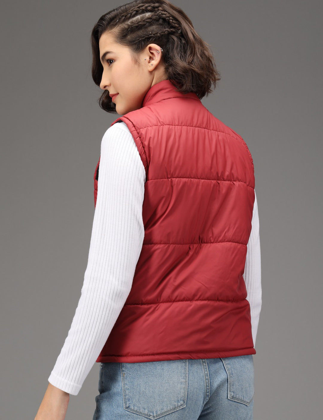 KOTTY Sleeveless Solid Women Jacket 