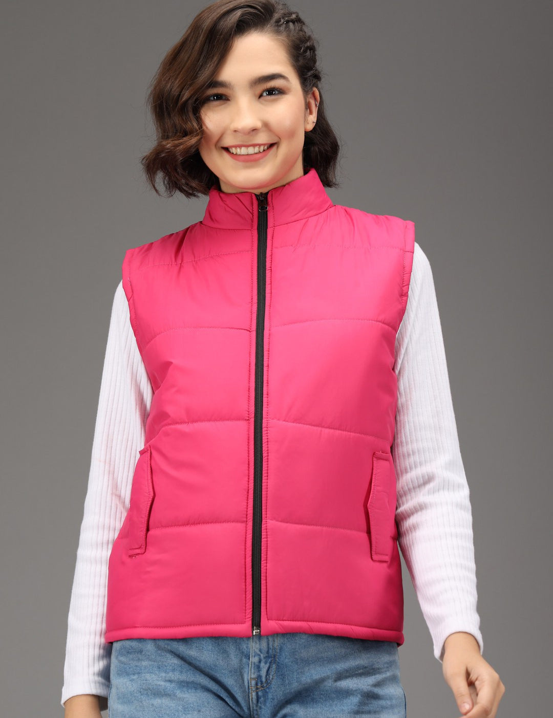 KOTTY Sleeveless Solid Women Jacket 