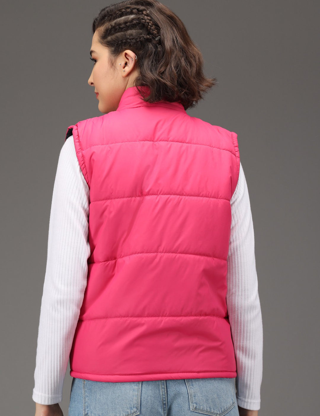 KOTTY Sleeveless Solid Women Jacket 