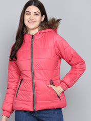 KOTTY Women Nylon Full Sleeve Standard Length Padded Puffer Jacket