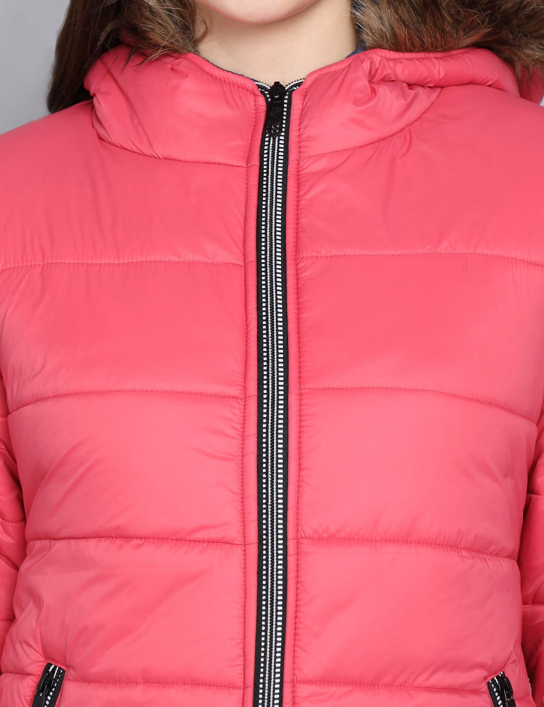 KOTTY Women Nylon Full Sleeve Standard Length Padded Puffer Jacket