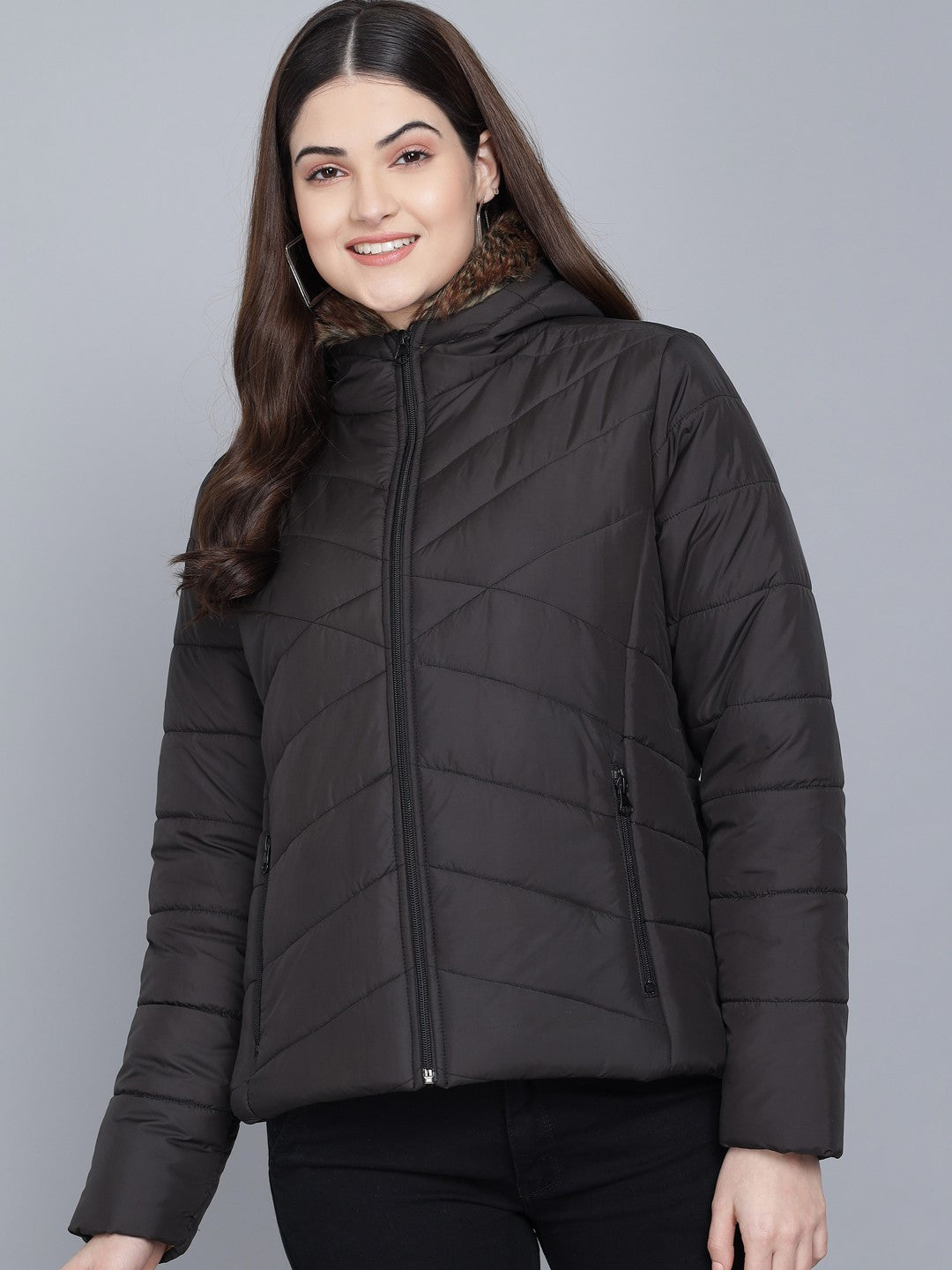 KOTTY Full Sleeve Self Design Women Jacket 